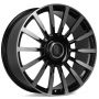 Легковой диск Skill Wheels RR131 10x22 5x112 ET25 66,6 чёрный + полированные спицы